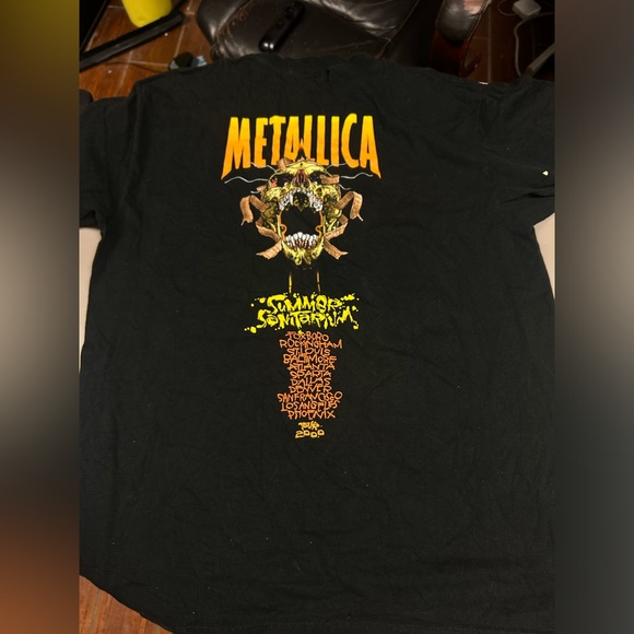 Vtg 2000 Metallica T-Shirt Pushead Summer Sanitarium Tour Large RARE sizd xl - Picture 5 of 5